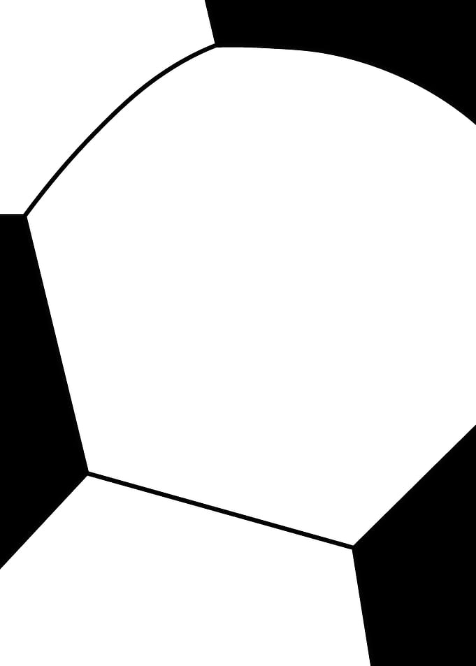 Black and White Soccer Ball Fragment