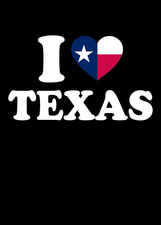 I Love Texas Graphic