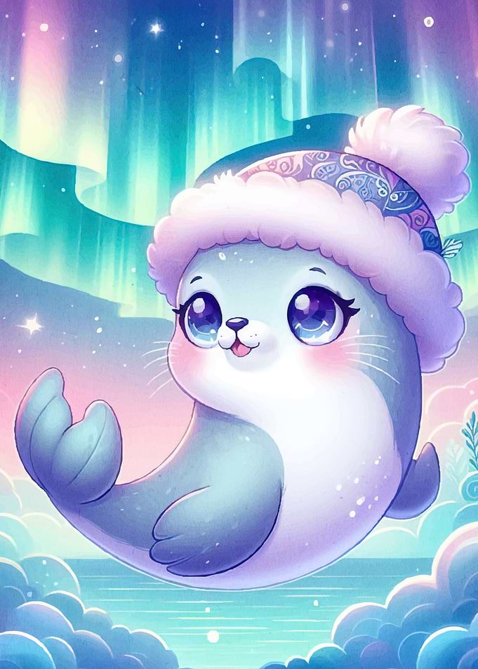 Cute Seal Winter