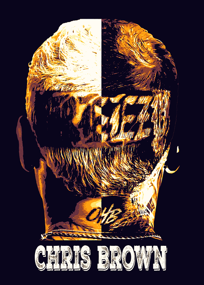 Chris Brown Portrait Art