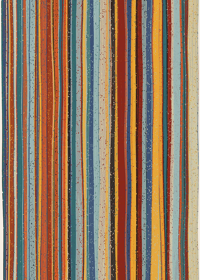 Colorful Abstract Vertical Stripes Pattern