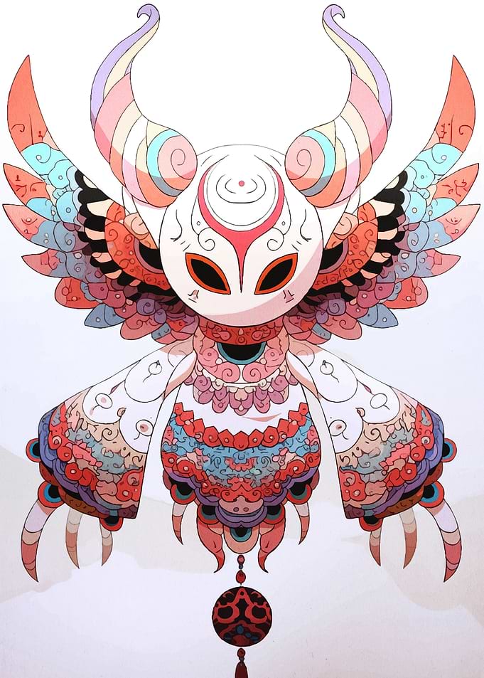 Colorful Winged Creature