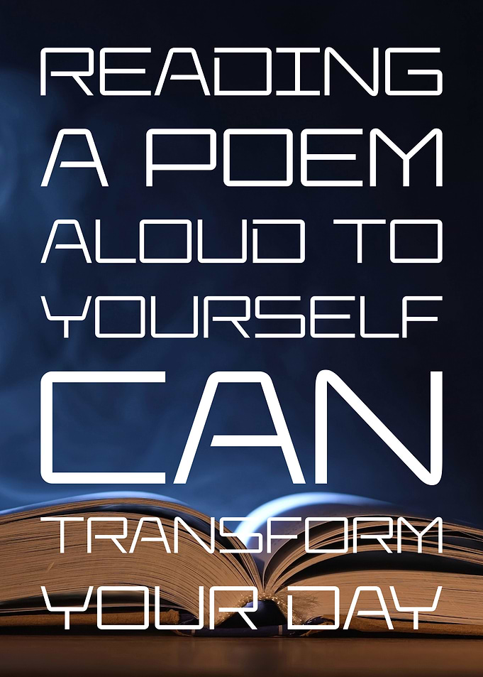 Reading a poem