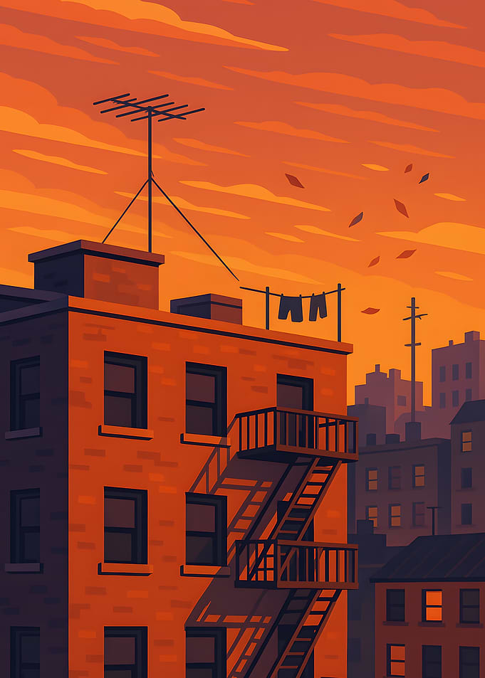 Cityscape at Sunset