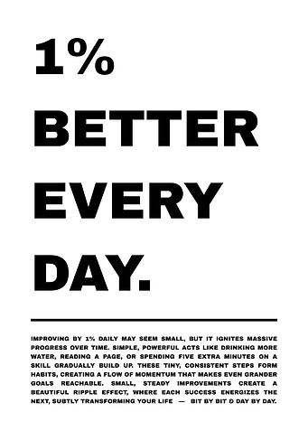 1% Better Every Day