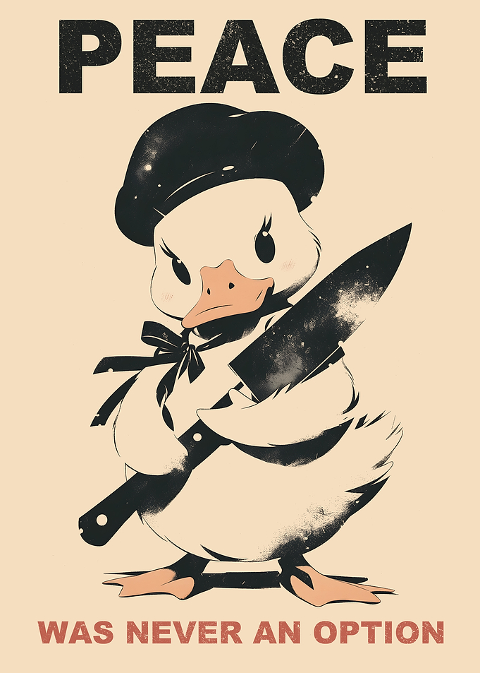 Funny Peace Goose