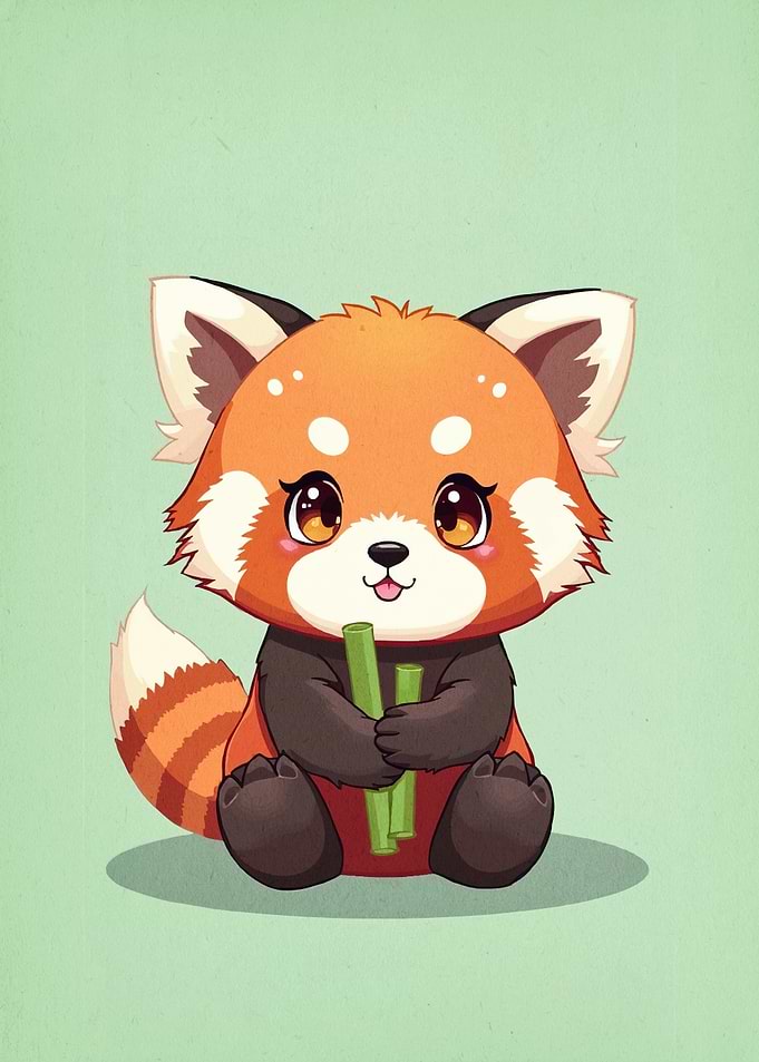 Cute Panda Bamboo