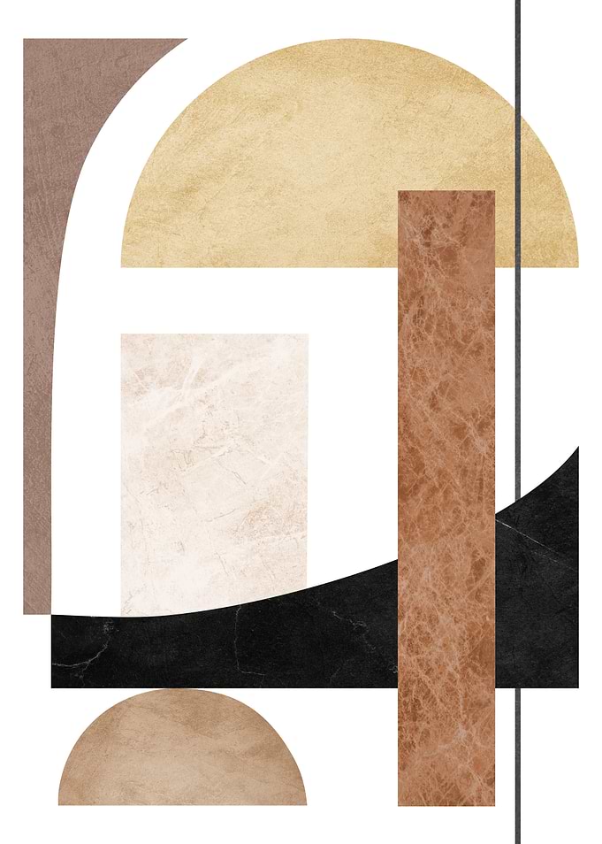 Abstract Geometric Shapes Art