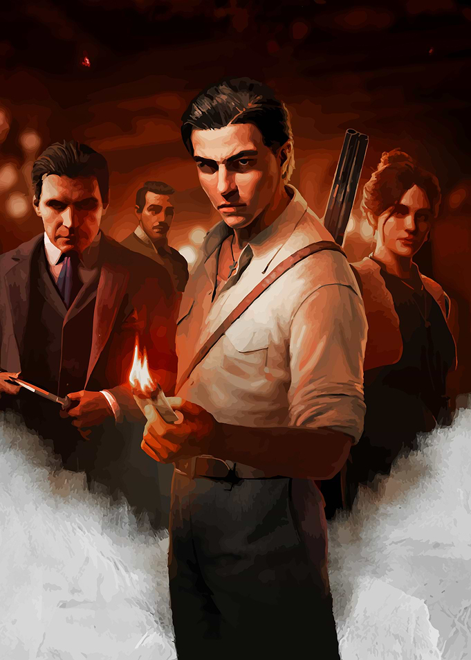 Mafia Group with Torch