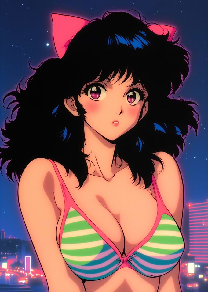 Anime Girl in Bikini Top