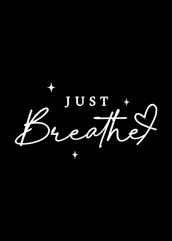 Just Breathe Typography