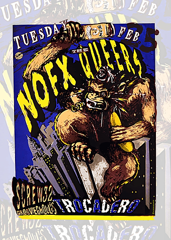 NOFX, The Queers, Screw32 Concert Poster