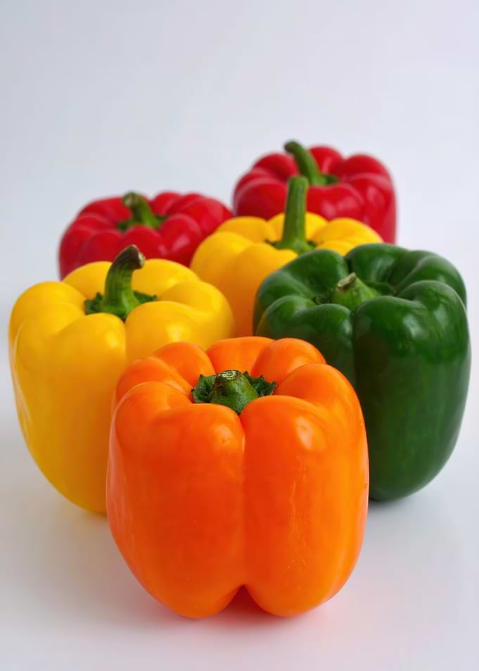 Colorful Bell Peppers Still Life