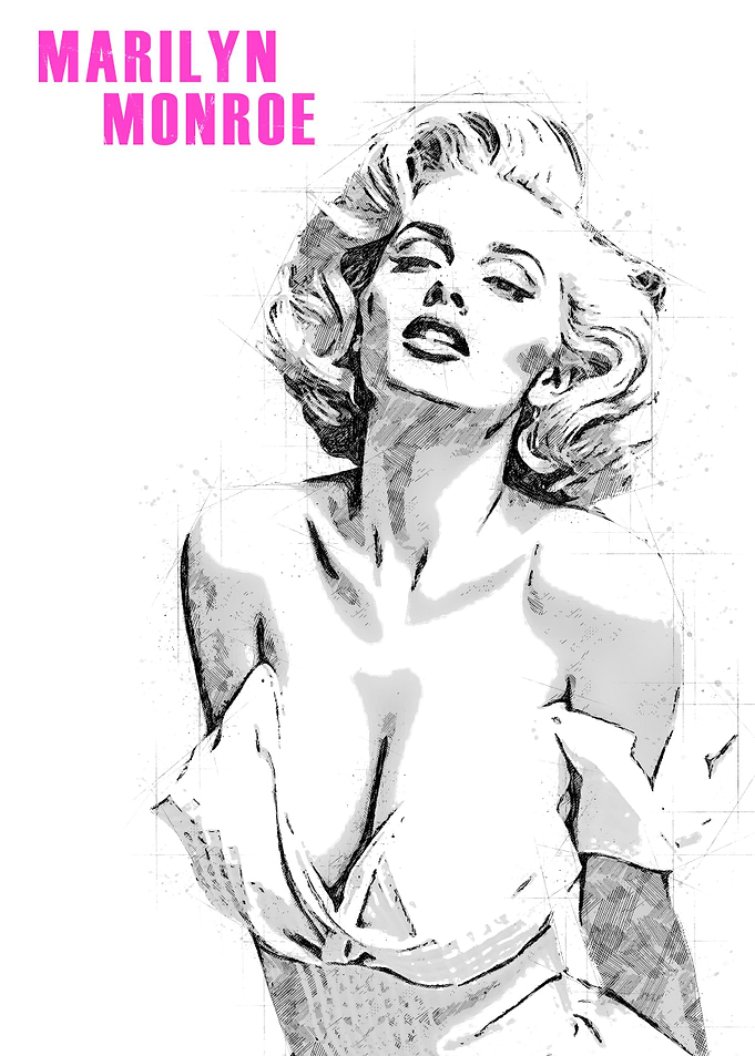 Marilyn Monroe Sketch Portrait