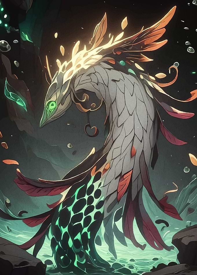 Fantasy Creature Dark Waters