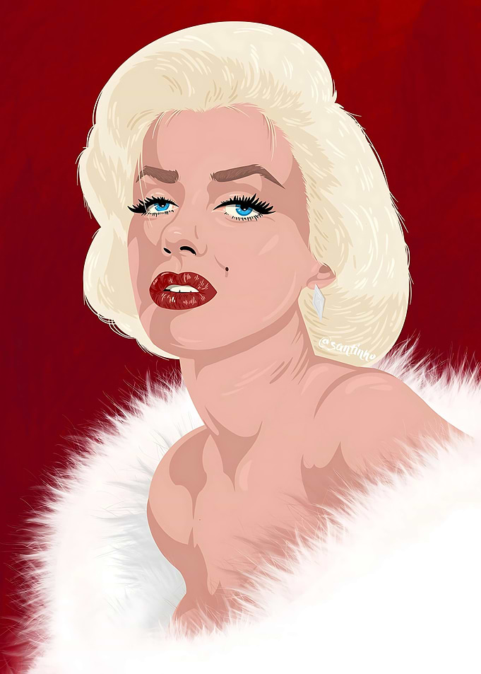 Marilyn Monroe Portrait Digital Art
