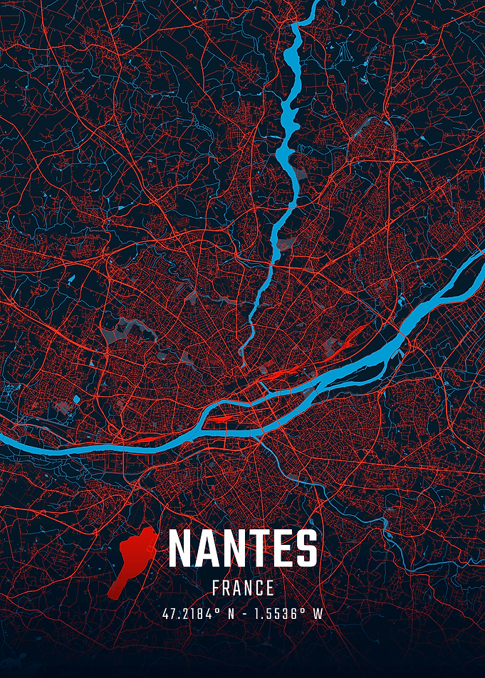Nantes City Map