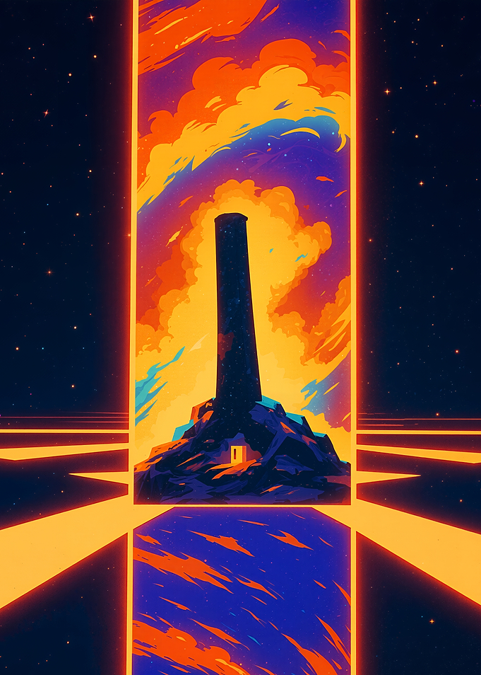 Tower in a cosmic landscape