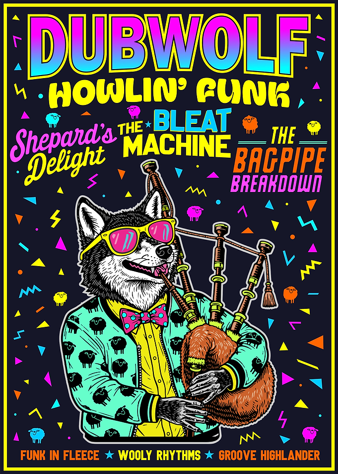 Dubwolf: Howlin' Funk Poster