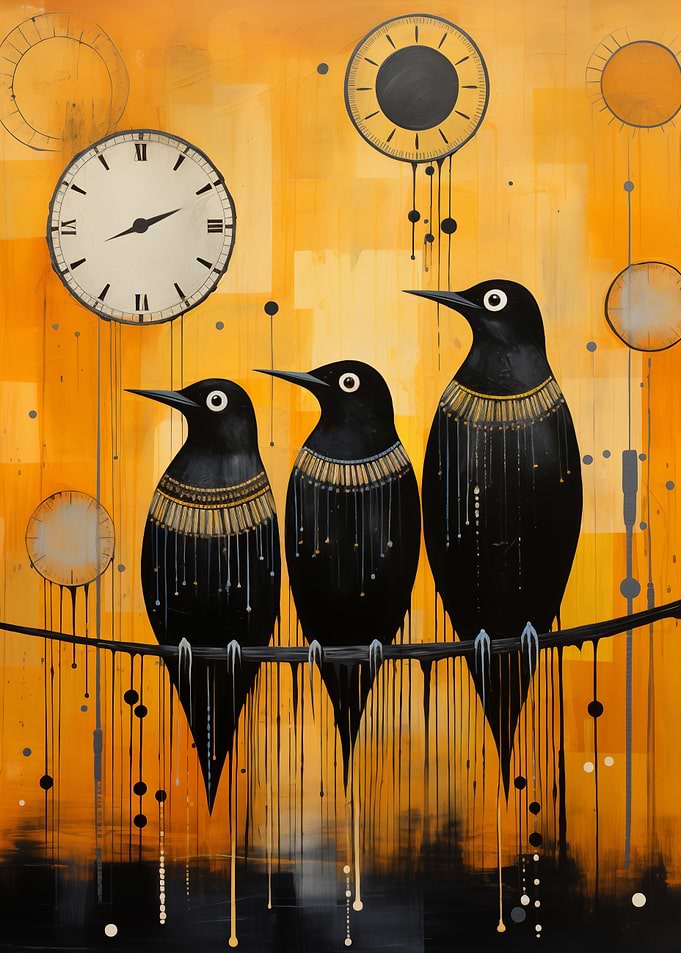 Three Birds on a Wire