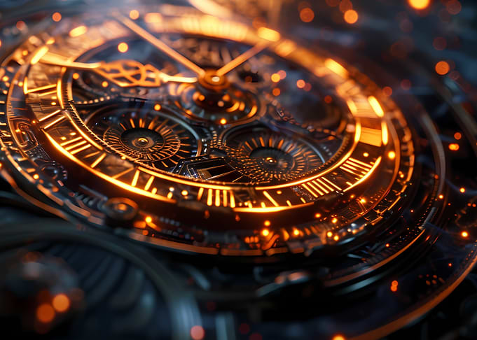 Steampunk Clockwork Timepiece