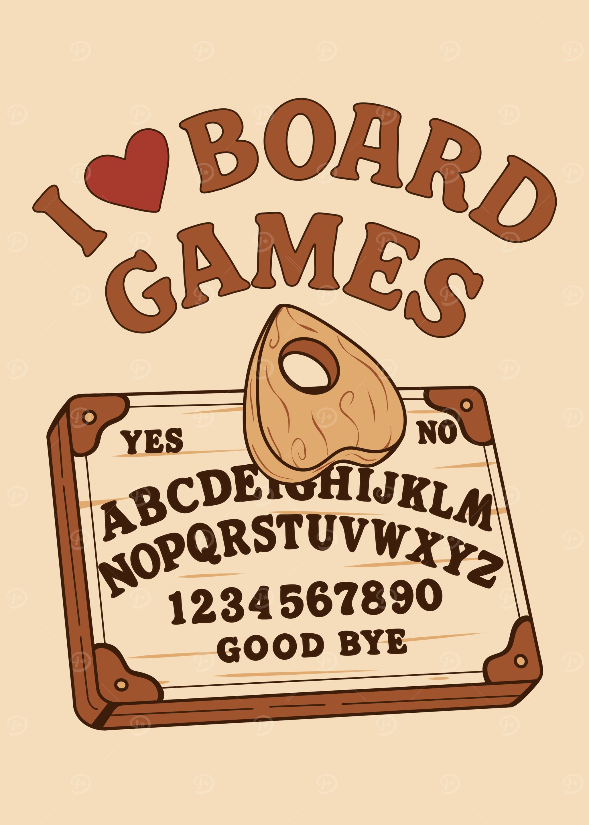 I Love Board Games Ouija Board