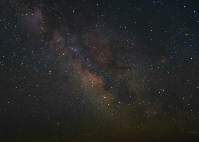 Milky sky
