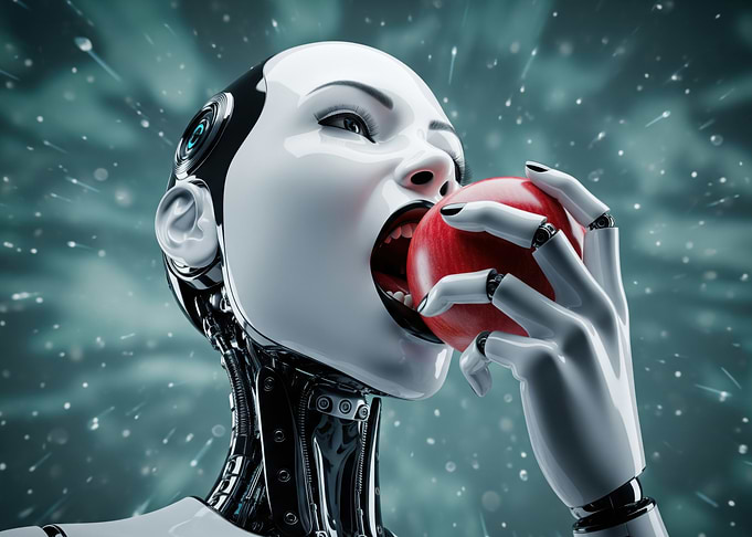 Humanoid Robotand The Forbidden Fruit
