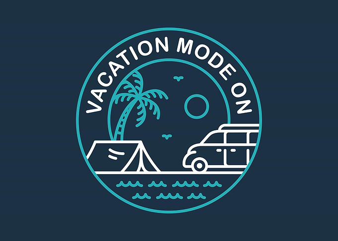 Vacation Mode On Camping Illustration