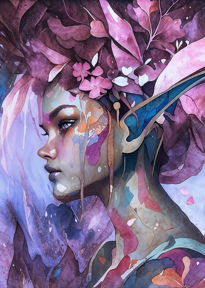 A vision in purple