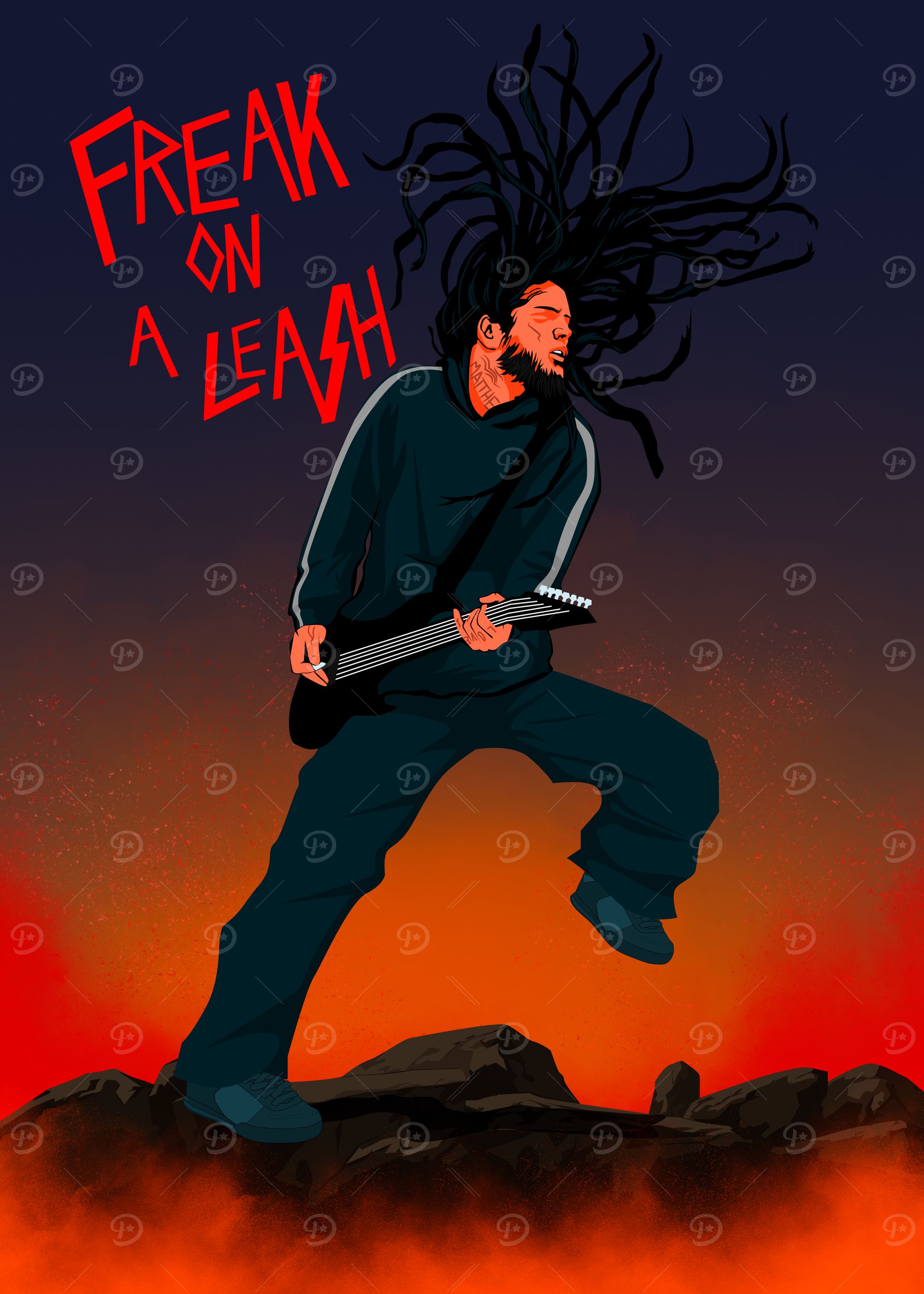 Freak on a Leash korn Illustration