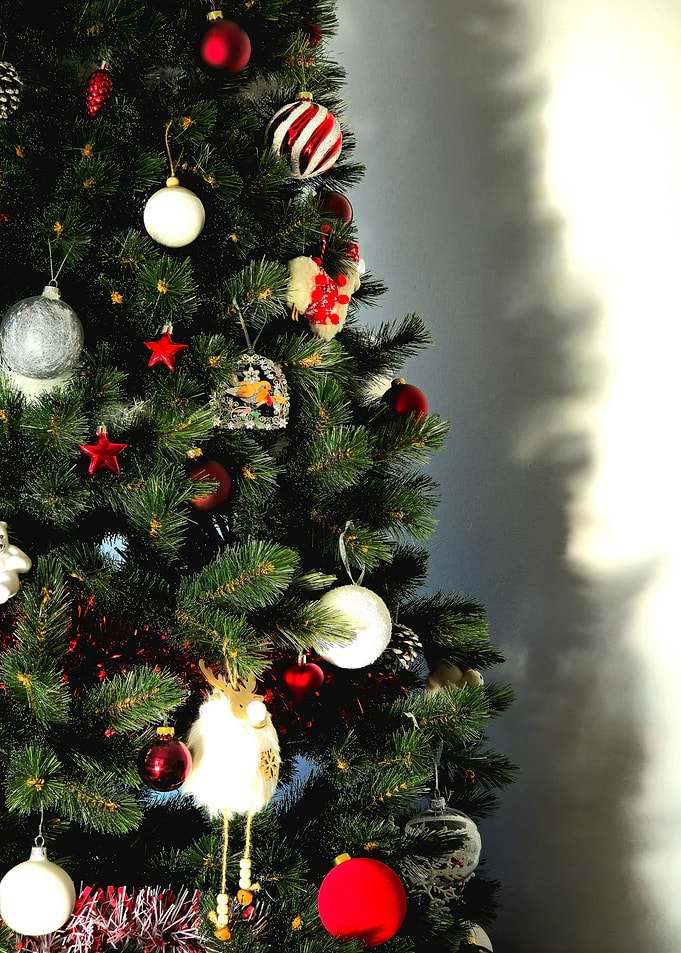 Decorated Christmas Tree with Ornaments