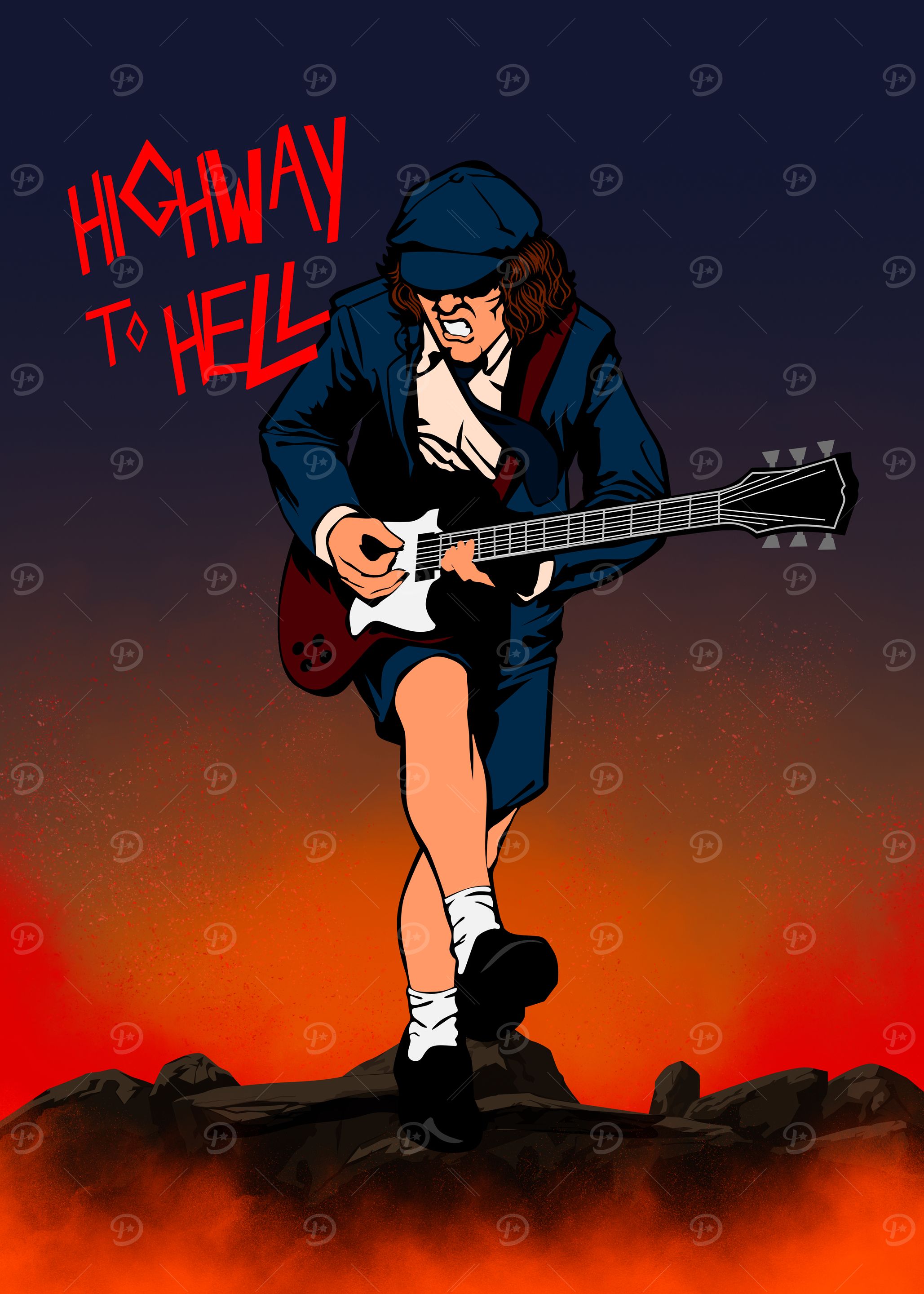 Highway to Hell Illustration