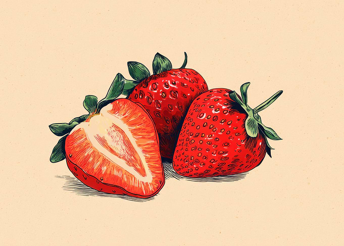 Strawberry Still Life