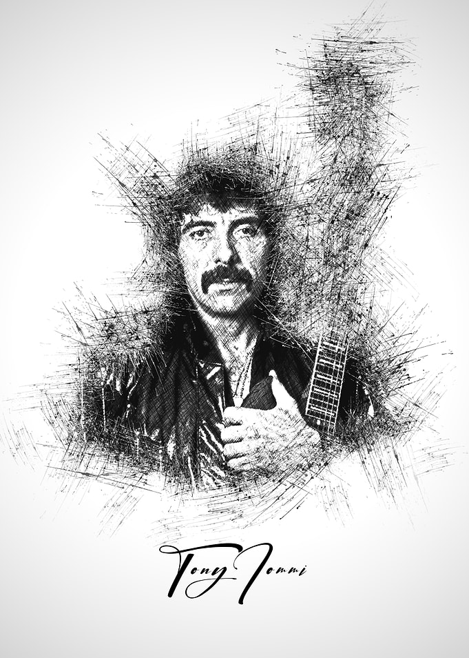 Tony Iommi Sketch Art