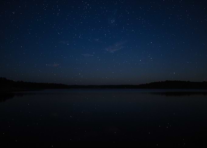 Starry Night Over Still Lake