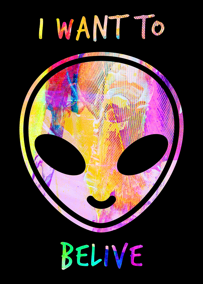 I Want To Belive Alien Art