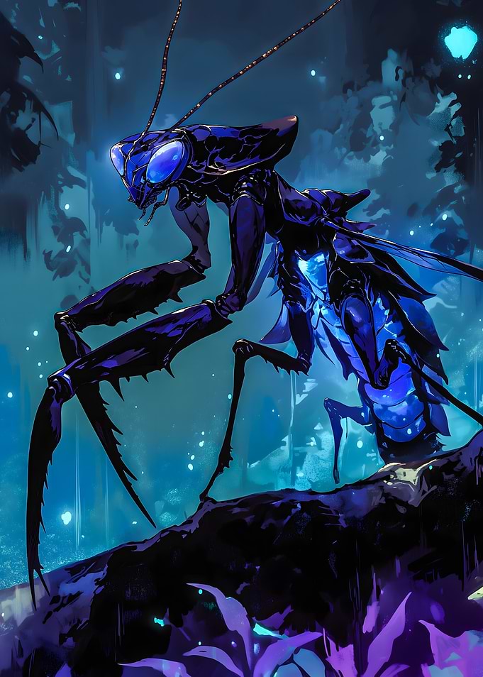 Praying Mantis Digital Art