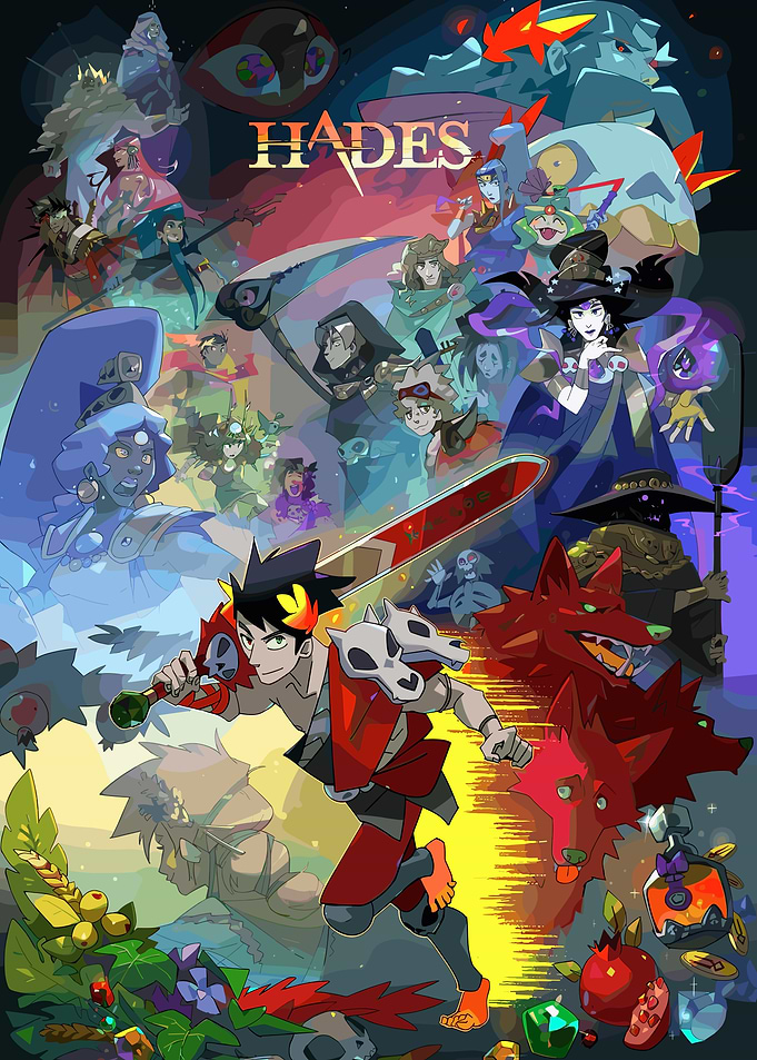 Hades Game Character Collage