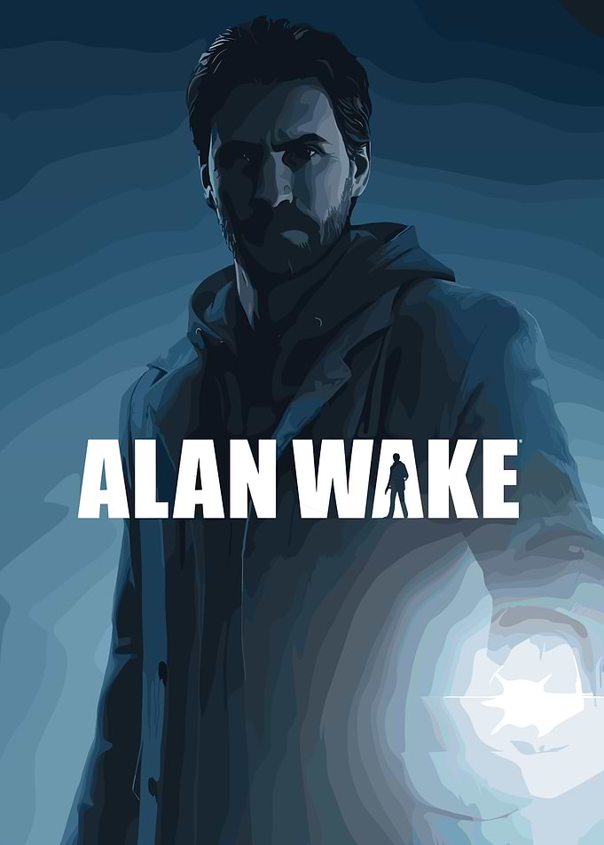 Alan Wake Game Cover Art