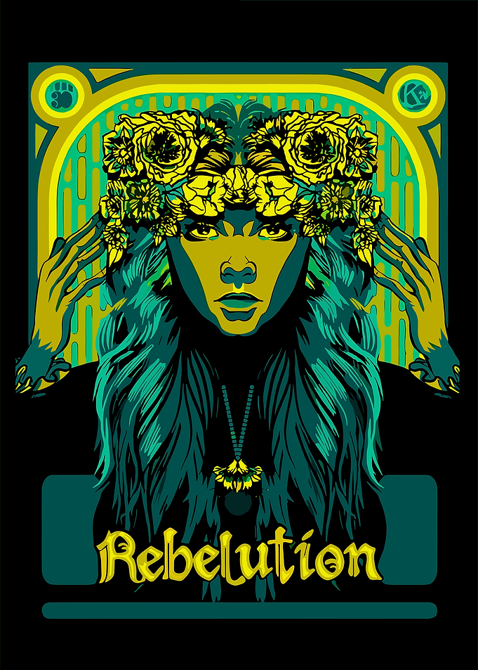 Rebelution Woman with Flower Crown