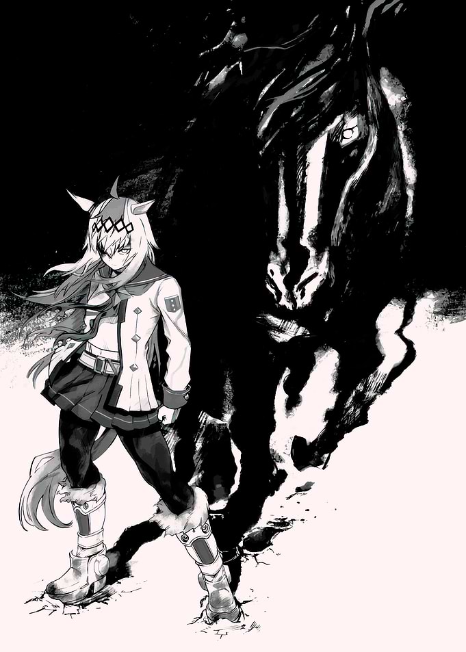 Uma Girl Horse Shadow