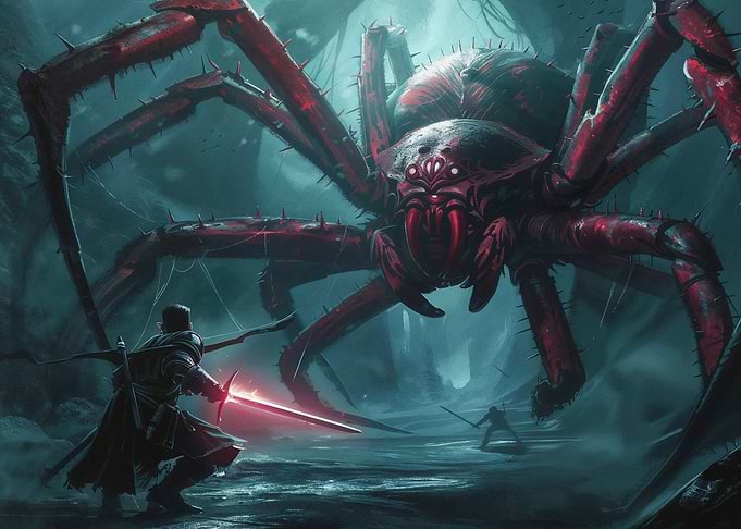 Giant Spider Confrontation