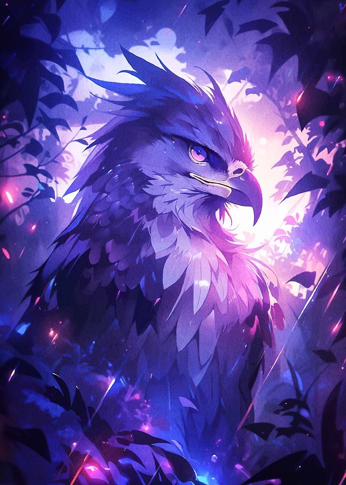 Majestic Purple Eagle