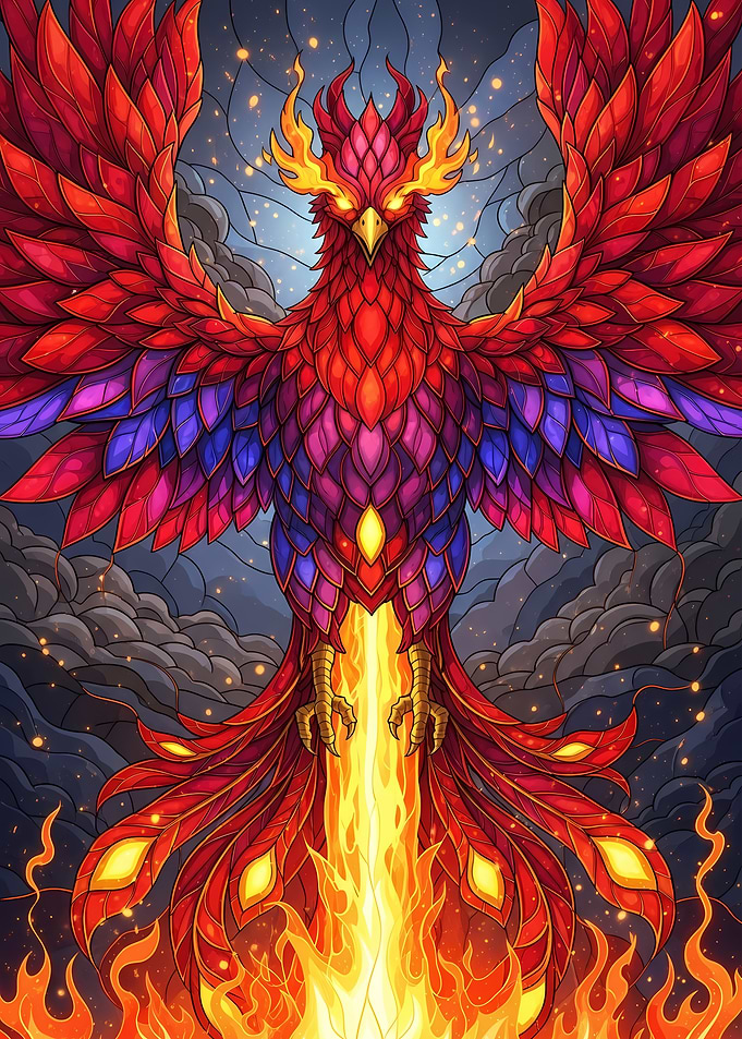 Fiery Phoenix Rising