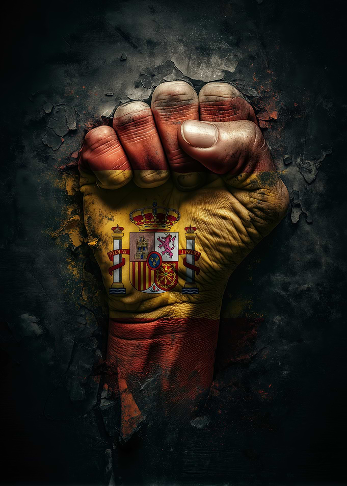 Spain Flag Fist