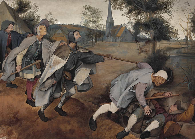 The Blind Leading the Blind Painting
