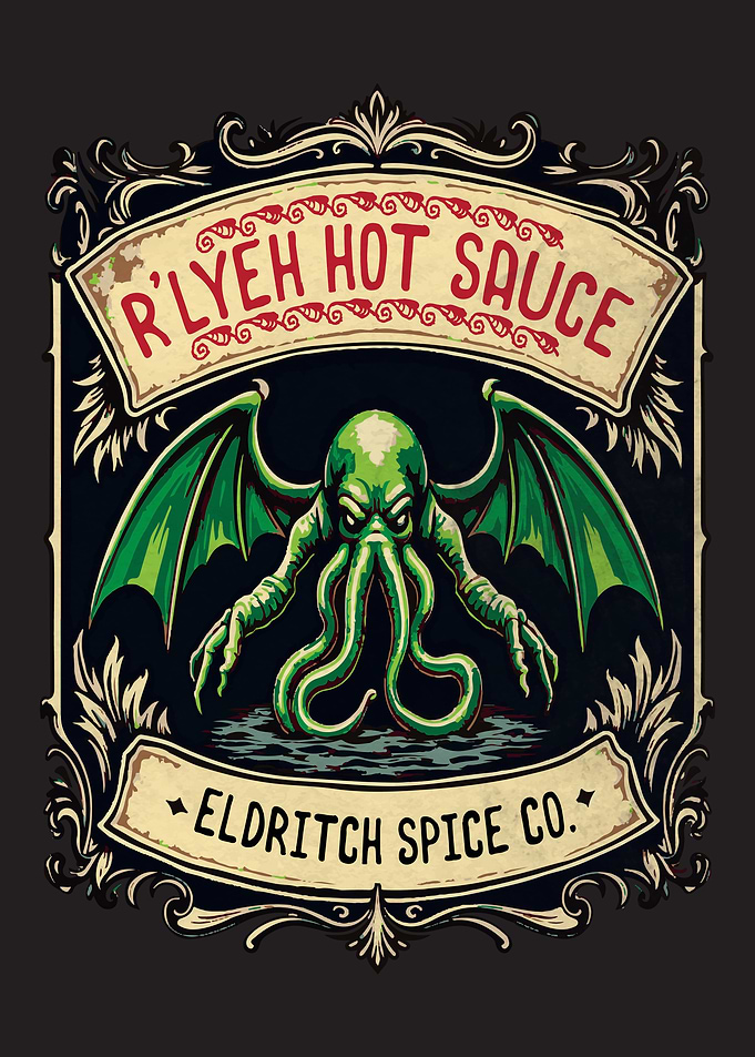 Vintage Lovecraft Funny Cthulhu Horror Cosmic Design