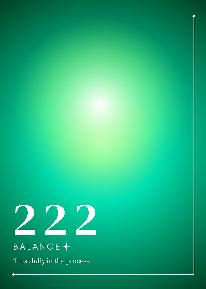 222 Balance Angel numbers aura