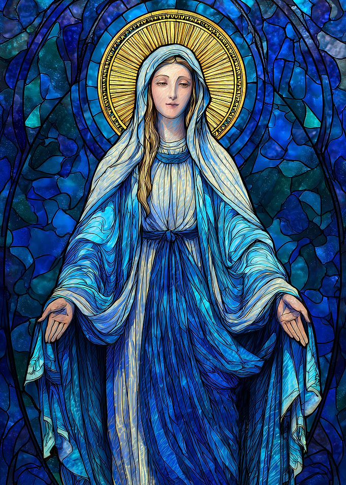Virgin Mary Stained Glass